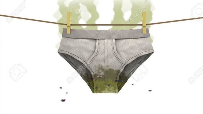 Torn underpants