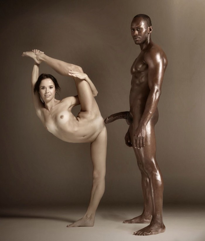 Naked women of different complexes