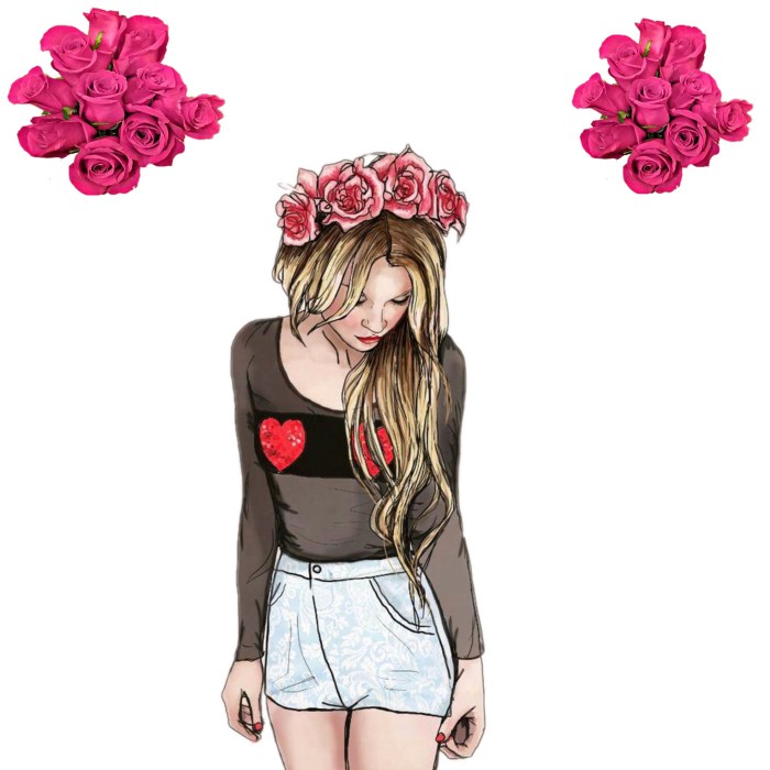 Girl teenager drawing