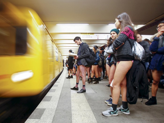 Lit up in public transport