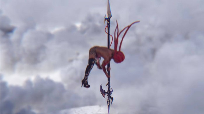Lil Nas X on a pole