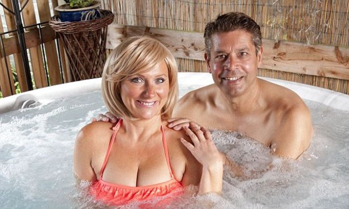 Grandmothers in a jacuzzi