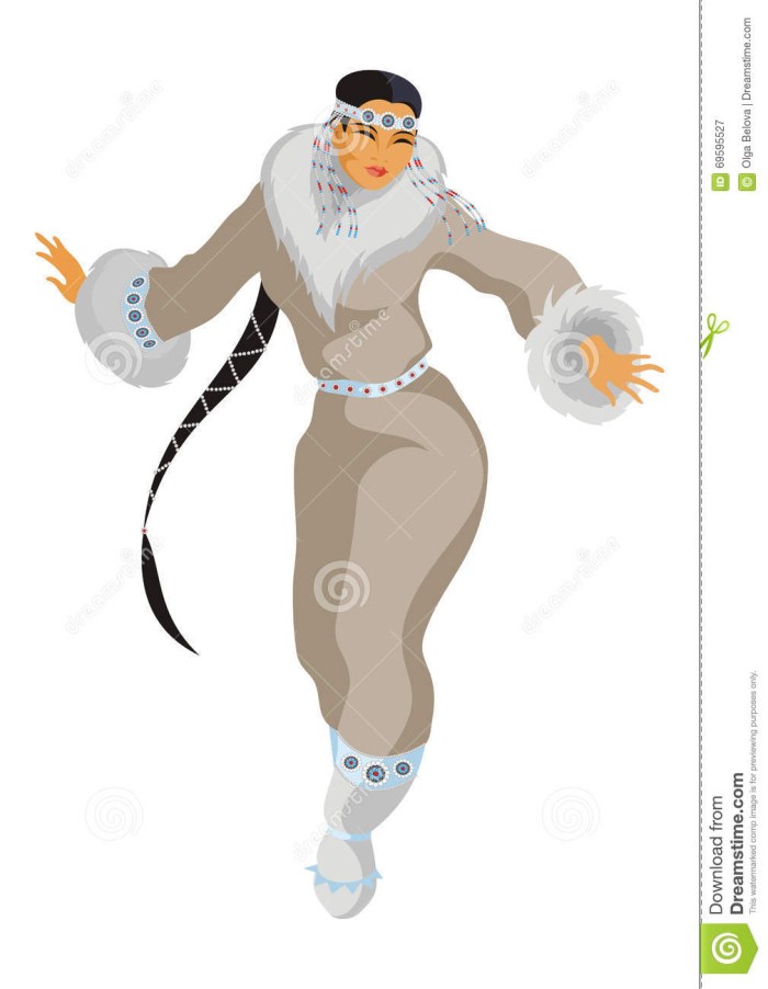 The Chukchi girl is dancing