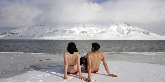 Air baths in winter