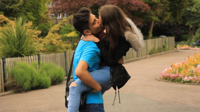 Kisses in the neck