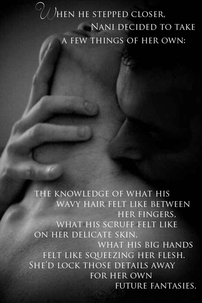 Passionate bite in the neck