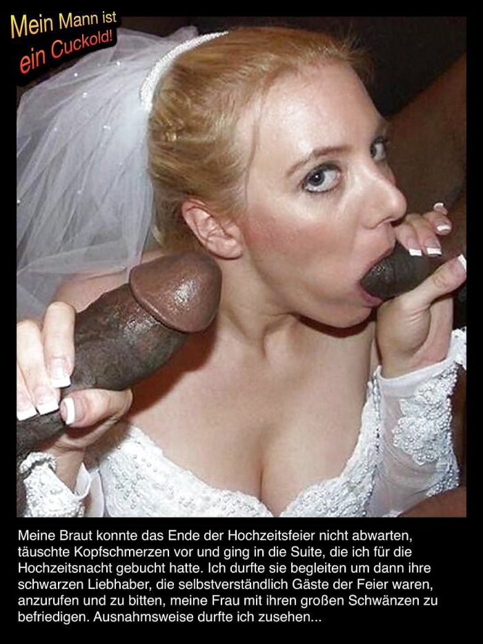 The bride sucks Negro