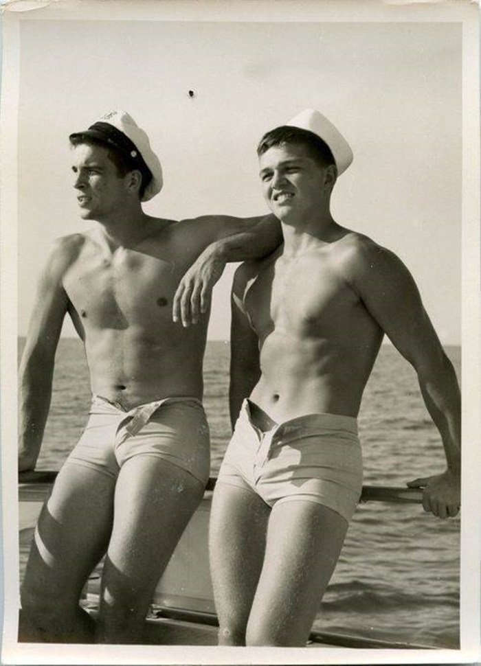 Men's swimwear of the 50s