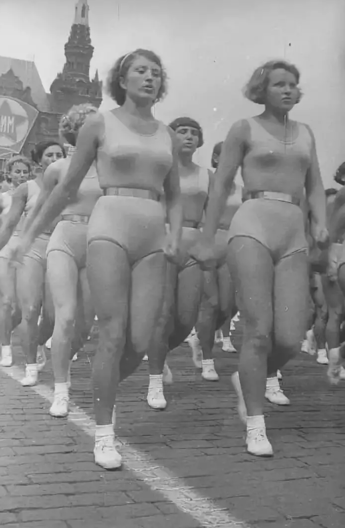 Parade of Pioneers in the USSR in 1930s