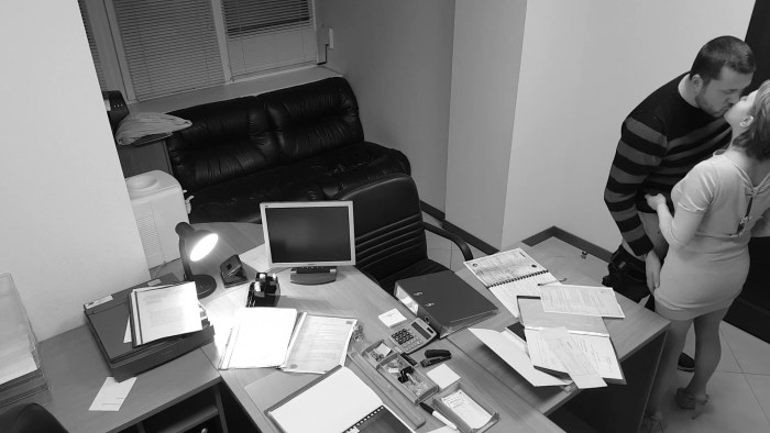 Hidden camera in the workplace