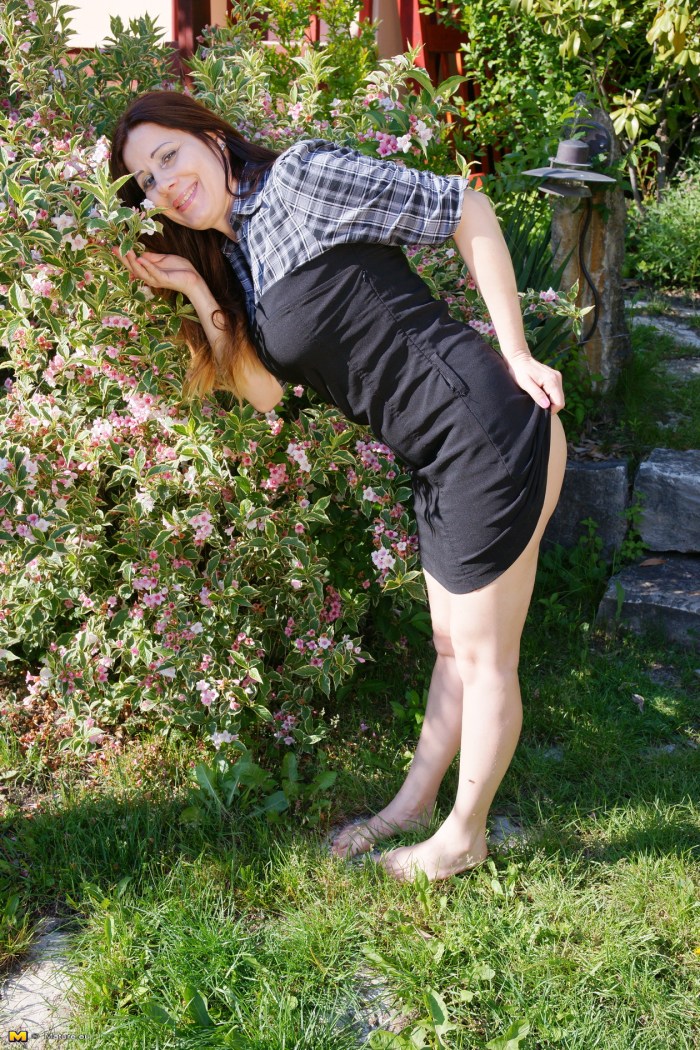 Outdoor Mature with a completely boy