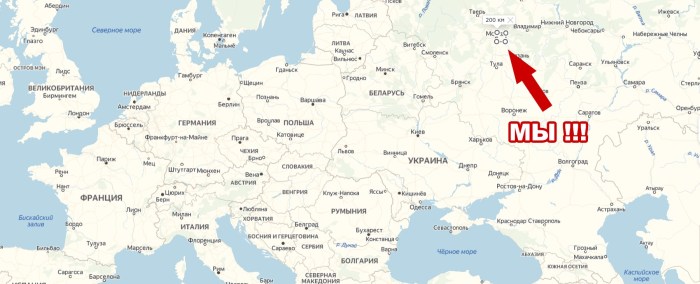 Paris Airport on Main on the map of the world