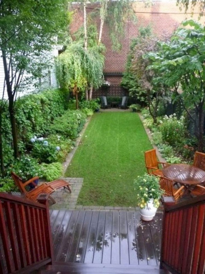 The landscape of the small courtyard
