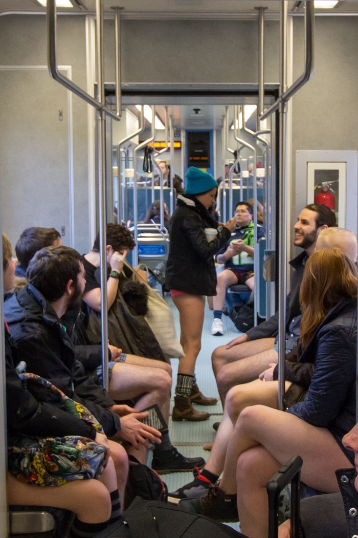 Asa Akira Toples in 'No Pants Subway Day'