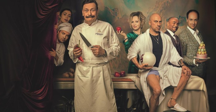 Elena Podkaminskaya hot moments from the series Kitchen