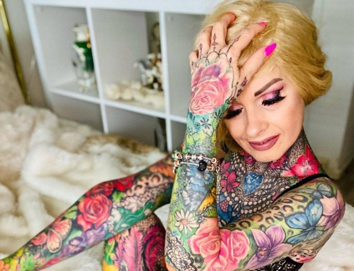 The blogger is all in the tattoo