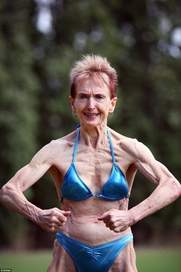 Grandmothers in erotic swimsuits