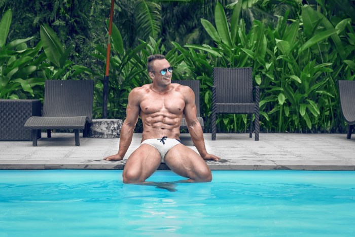 Girl Swim in Pool