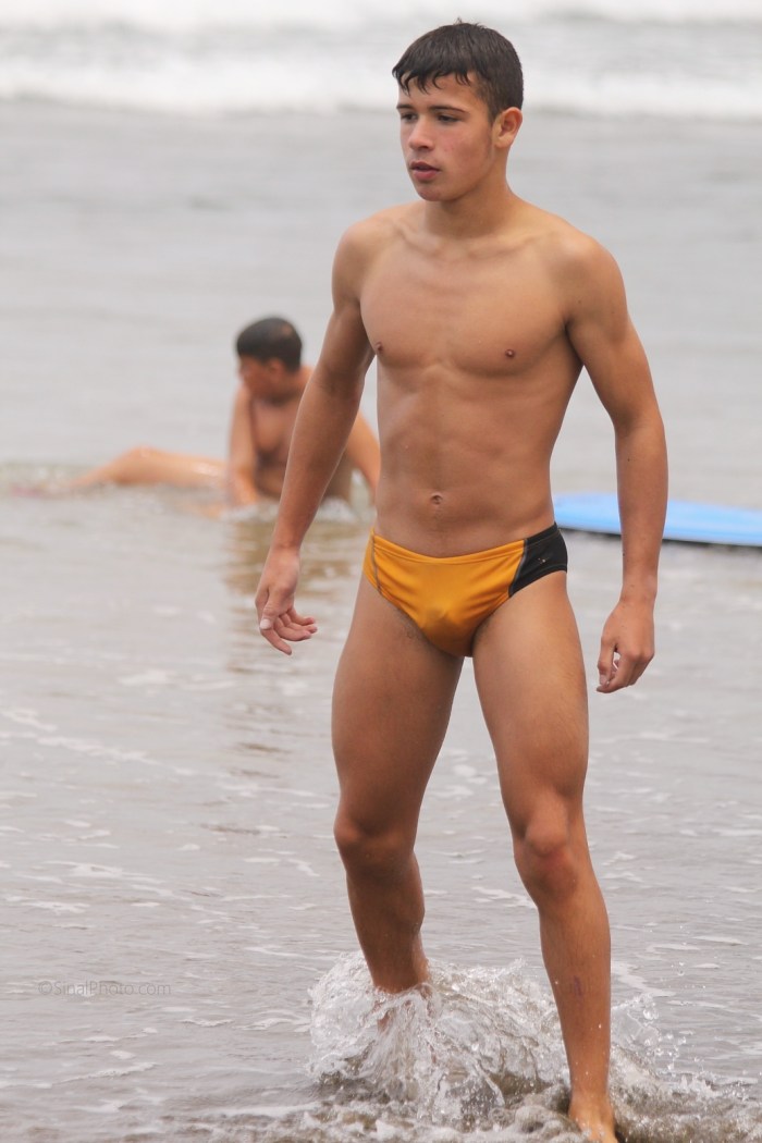 Russian men in the pool