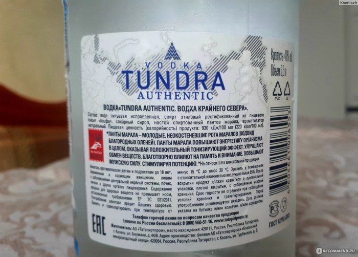 Vodka tundra alpha alcohol