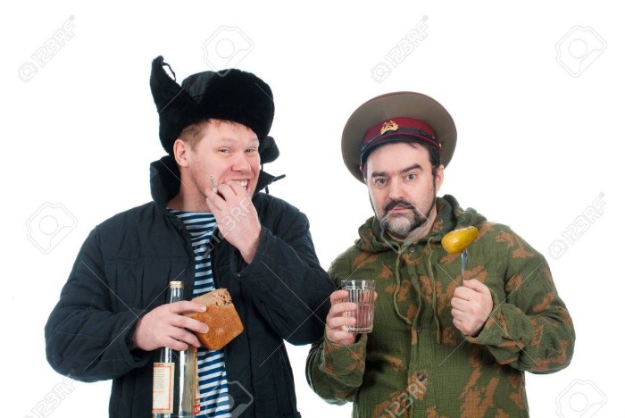 Russian and vodka stereotype