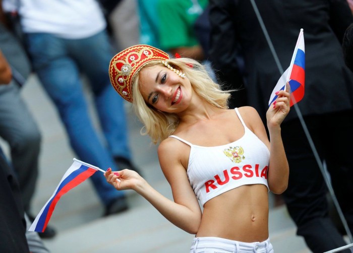 Fans of the 2018 World Cup Natalya Nemchinova
