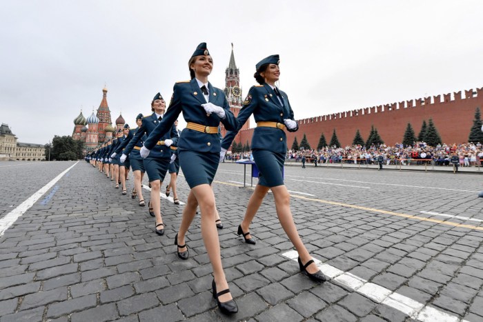 Cadets of the Ministry of Emergencies on Red Square