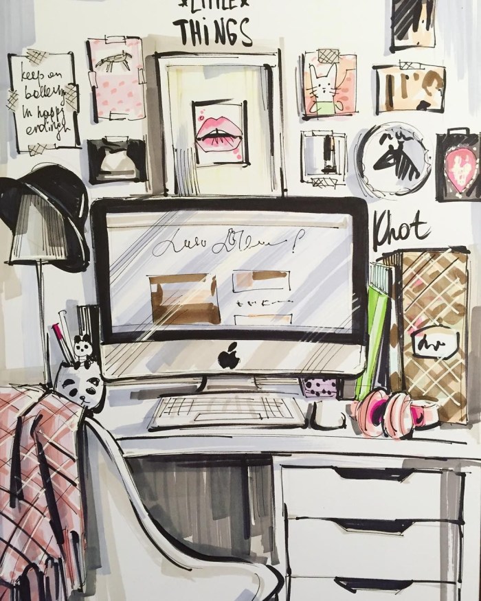 Workplace sketch