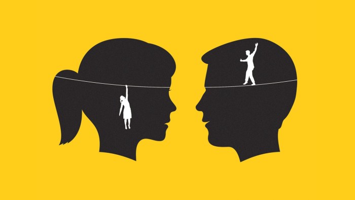 Man and woman minimalism