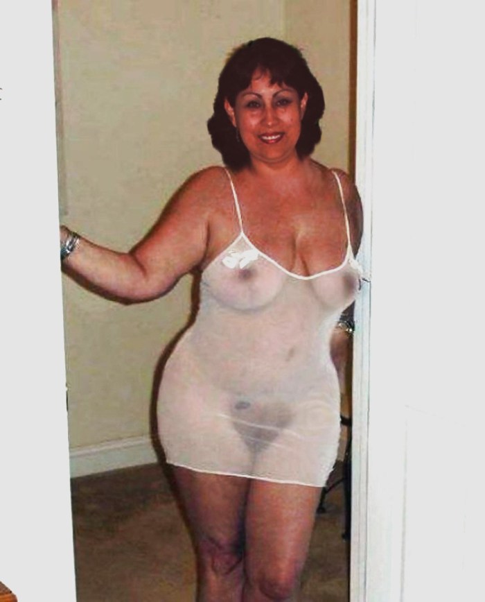 Old women in transparent panties