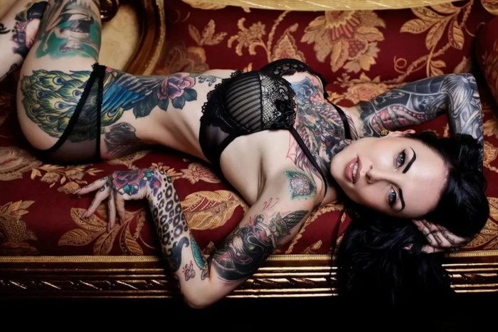 Victoria Sklyanova Tattoo model