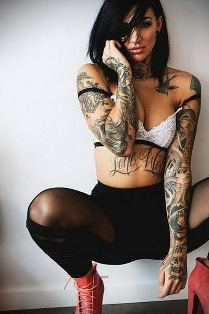 Tattoo model Madison Skye