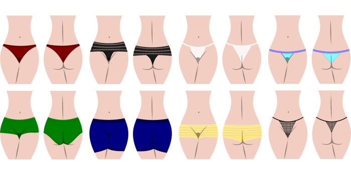 Types of female buttocks