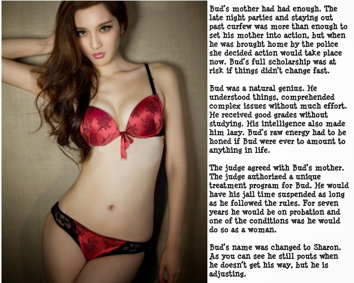 Girl in a red bra