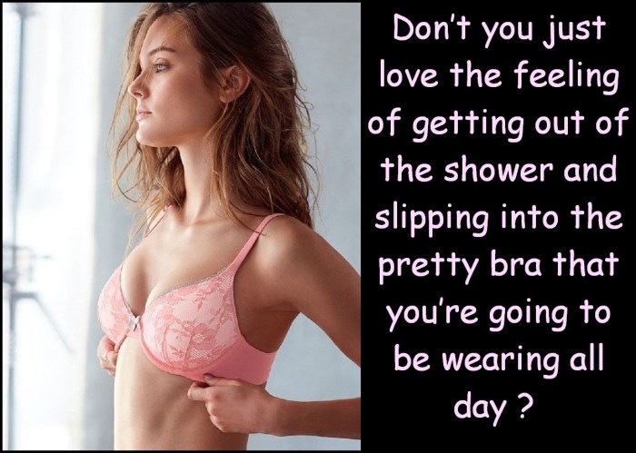 Girl Caption breast