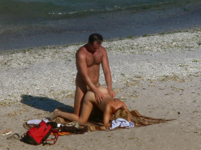 Uncontrolled erection on the beach