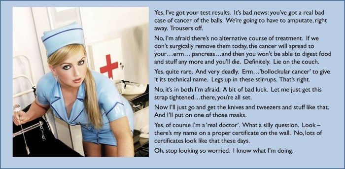 The doctor seduced the patient