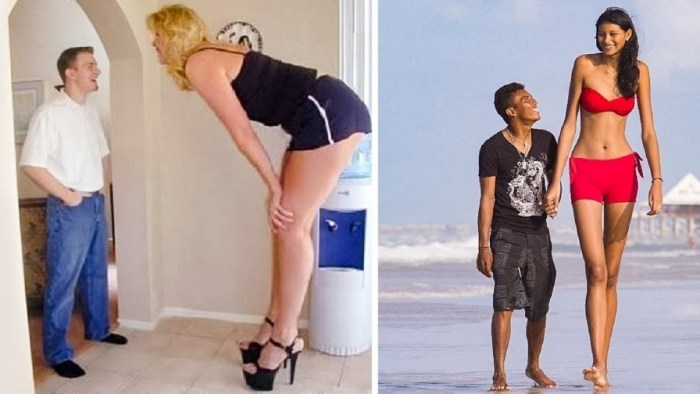 Pornography with very tall women