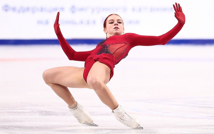 Elizaveta Sergeevna Tuktamysheva in underwear