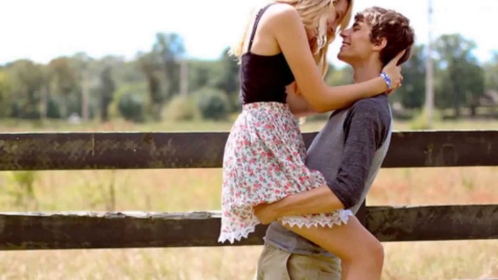 Passionate scenes of love