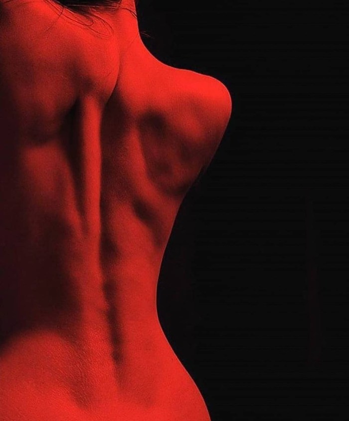 Aesthetics of the body of the girl back