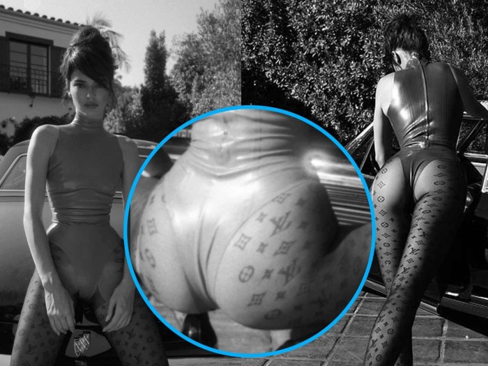 Kendall Jenner Naked on a horse