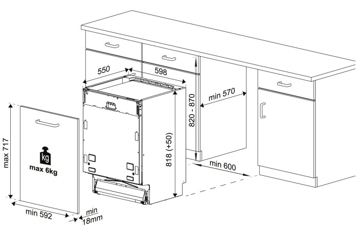Built -in dishwasher Beko Din 24310
