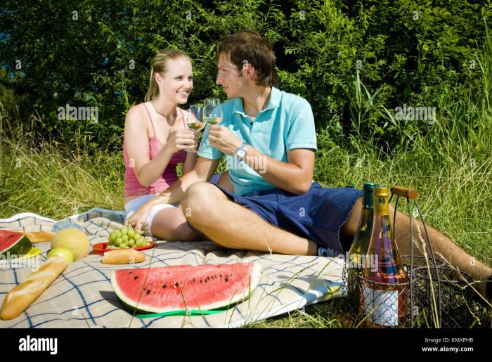 Wife on a picnic