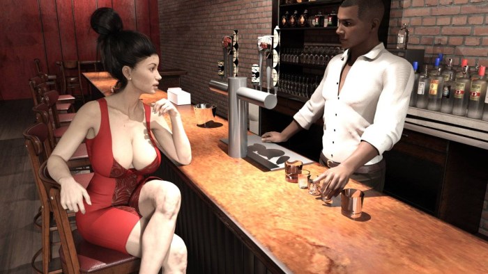 The hostess in the kitchen