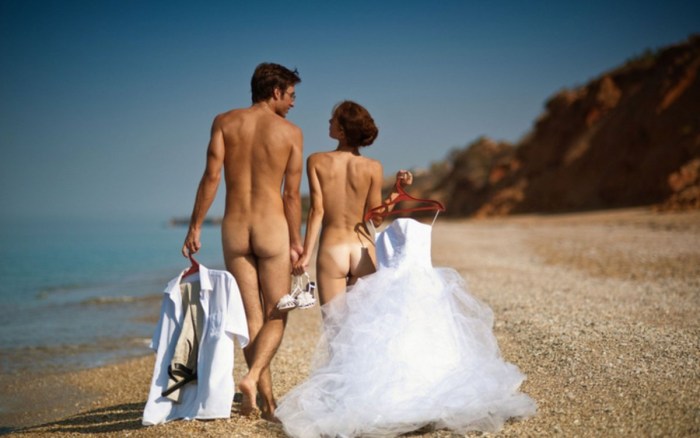 Wedding ceremonies naked