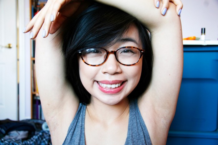 Hairy women with small breasts