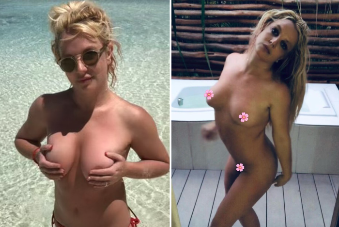 Britney Spears on the beach 2022 naked
