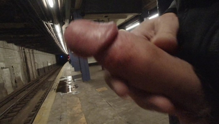 Naked girls in the Moscow metro