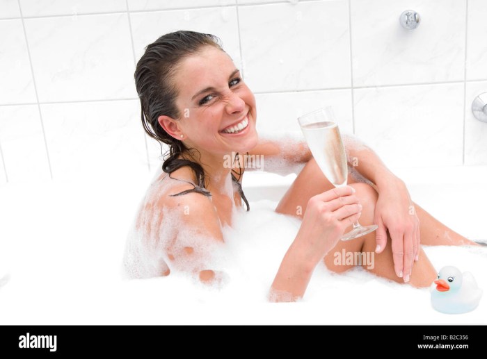 Bathing in the bath